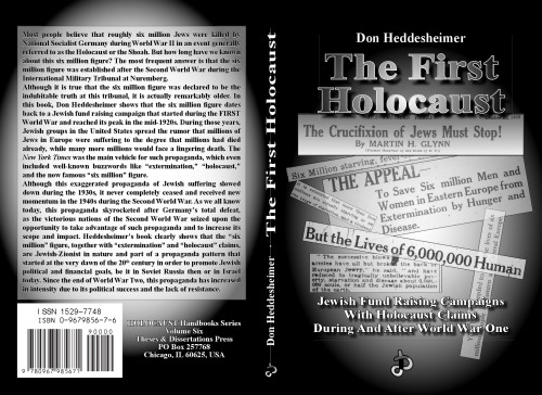 The First Holocaust: Jewish Fund Raising Campaigns with Holocaust Claims During and After World War I