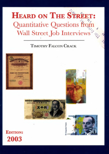 Heard on the street: quantitative questions from Wall Street job interviews