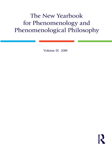 The New Yearbook for Phenomenology and Phenomenological Philosophy: Volume 9, Special Issue (Becoming Heidegger: On the Trail of his Early Occasional Writings, 1910-1927)