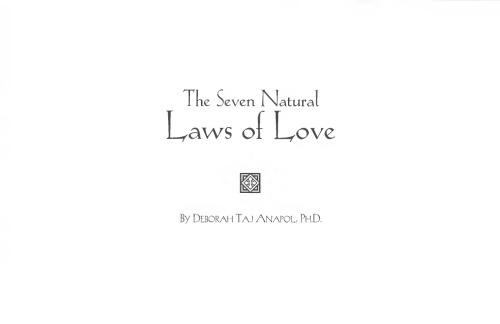The Seven Natural Laws of Love