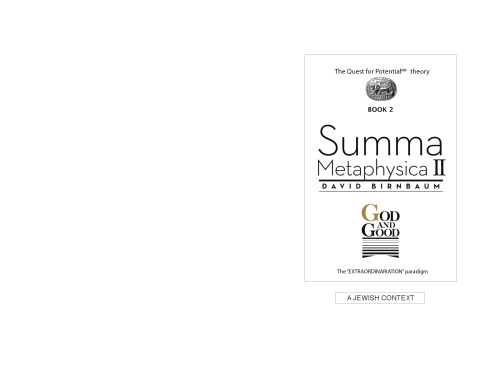 Summa Metaphysica. God and Good
