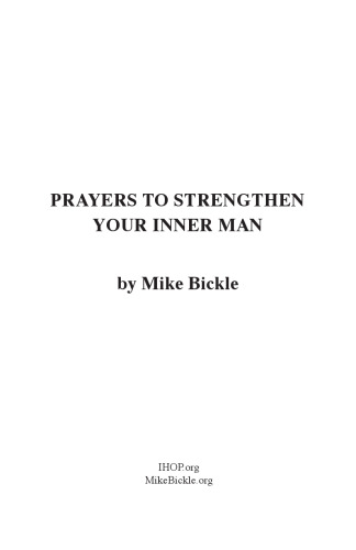 Prayers to Strengthen Your Inner Man