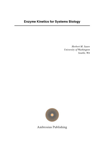 Enzyme Kinetics for Systems Biology