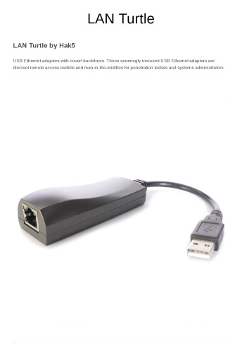 LAN Turtle: A Guide to the Remote Access Toolkit