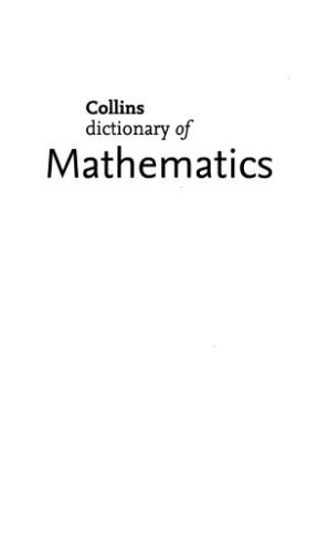 Collins Dictionary of Mathematics