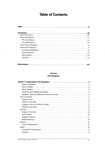 Navigation for the private & commercial pilot licences