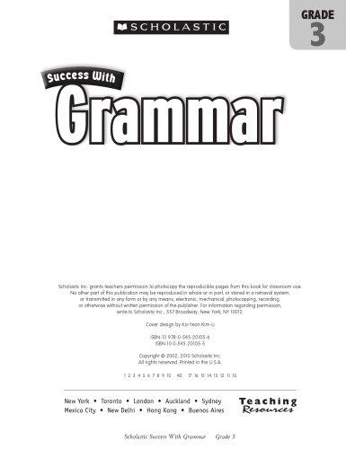 Success with Grammar – Grade 3