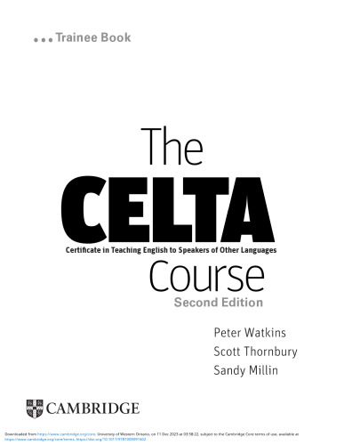 The CELTA Course Trainee Book