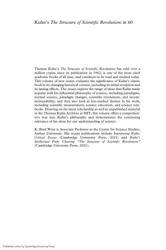 Kuhn's The Structure of Scientific Revolutions at 60