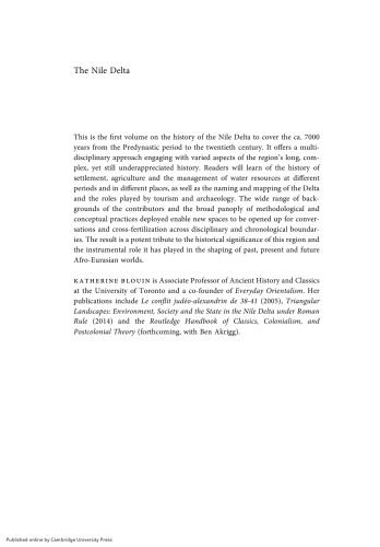 The Nile Delta: Histories from Antiquity to the Modern Period