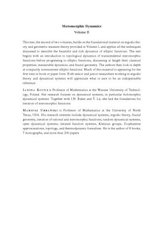 Meromorphic Dynamics 2 Volume Hardback Set (New Mathematical Monographs)