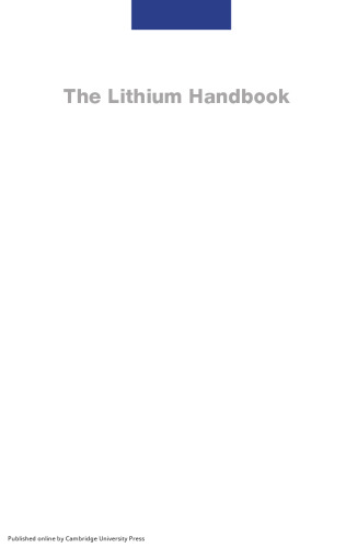The Lithium Handbook: Stahl's Handbooks