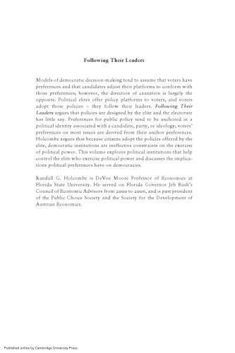 Following Their Leaders: Political Preferences and Public Policy