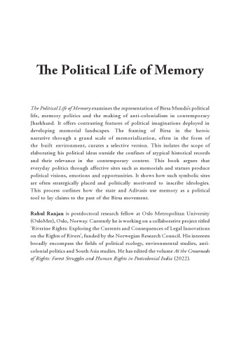 The Political Life of Memory: Birsa Munda in Contemporary India