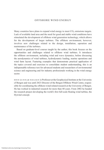 Offshore Wind Energy: Environmental Conditions and Dynamics of Fixed and Floating Turbines
