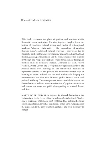Romantic Music Aesthetics: Creating a Politics of Emotion