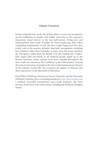Atlantic Cataclysm: Rethinking the Atlantic Slave Trades