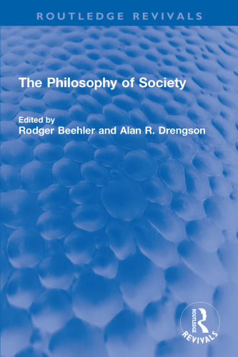 The Philosophy of Society (Routledge Revivals)