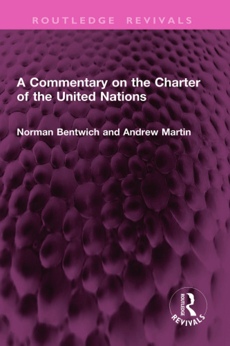 A Commentary on the Charter of the United Nations (Routledge Revivals)