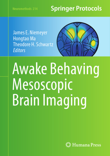 Awake Behaving Mesoscopic Brain Imaging