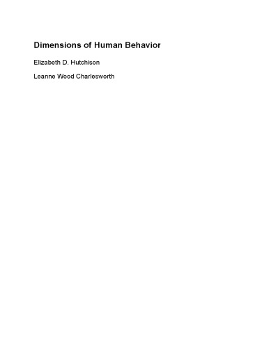Dimensions of Human Behavior: Person and Environment