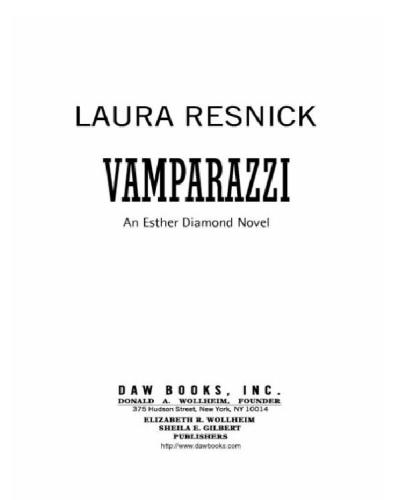 Vamparazzi: An Esther Diamond Novel