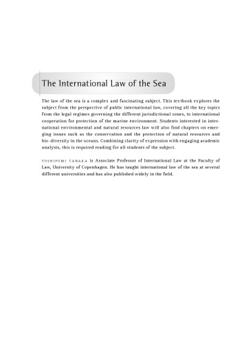 The International Law of the Sea