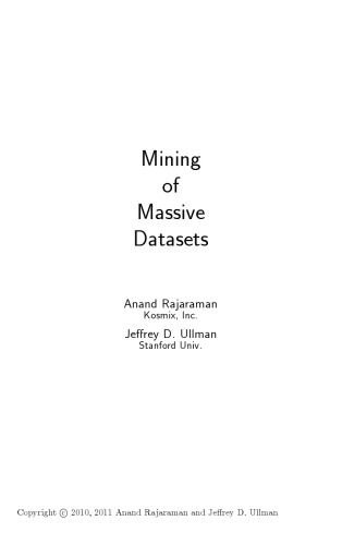 Mining of Massive Datasets