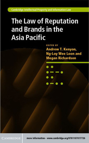 The Law of Reputation and Brands in the Asia Pacific