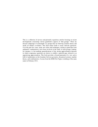 Thin Groups and Superstrong Approximation