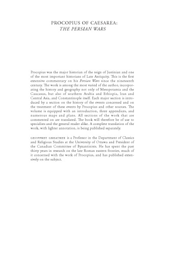 Procopius of Caesarea: The Persian Wars: A Historical Commentary