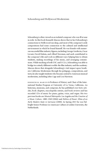 Schoenberg and Hollywood Modernism