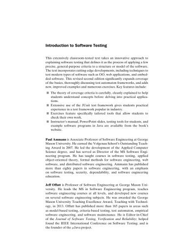 Introduction to Software Testing