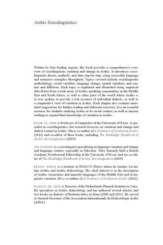 Arabic Sociolinguistics