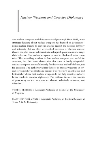 Nuclear Weapons and Coercive Diplomacy