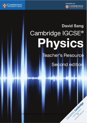 Cambridge IGCSE Physics: Teacher's Resource