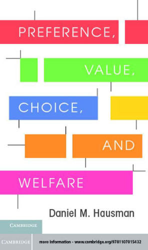 Preference, Value, Choice, and Welfare