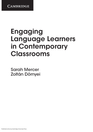 Engaging Language Learners in Contemporary Classrooms (Cambridge Professional Learning)