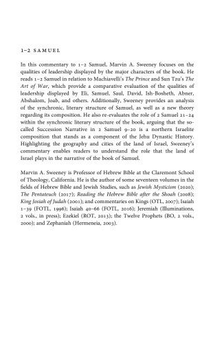 1 – 2 Samuel (New Cambridge Bible Commentary)