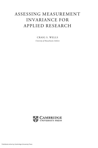 Assessing Measurement Invariance for Applied Research