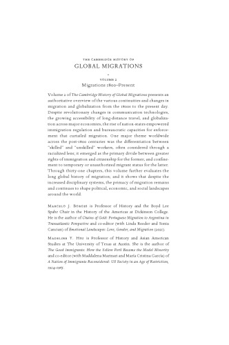 The Cambridge History of Global Migrations: Volume 2, Migrations, 1800–Present