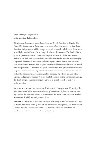 The Cambridge Companion to Latin American Independence