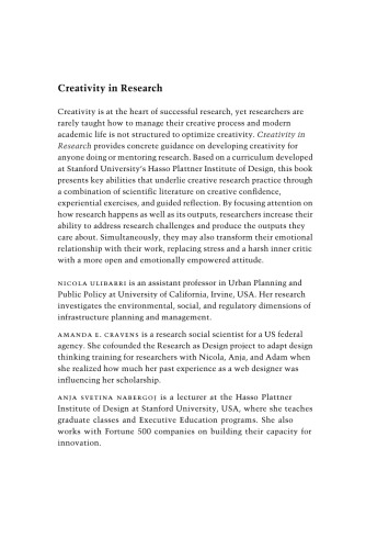 Creativity in Research: Cultivate Clarity, Be Innovative, and Make Progress in your Research Journey