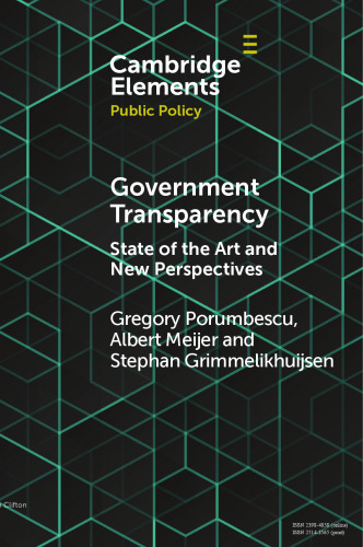Government Transparency : State of the Art and New Perspectives