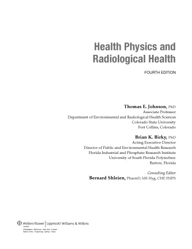 Health Physics and Radiological Health