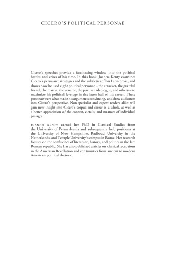 Cicero's Political Personae