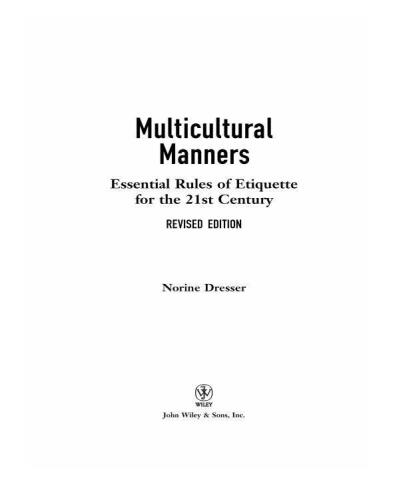 Multicultural Manners: Essential Rules of Etiquette for the 21st Century