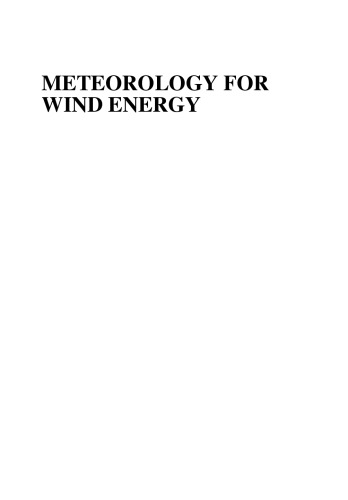 Meteorology for Wind Energy: An Introduction