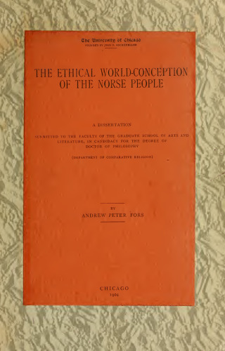 The Ethical World-Conception of The Norse People