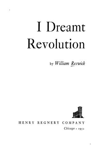 I DREAMT REVOLUTION